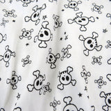 Organic Cotton Changing Pad Cover, Tossed Skulls