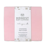 Organic Cotton Changing Pad Cover, Pink