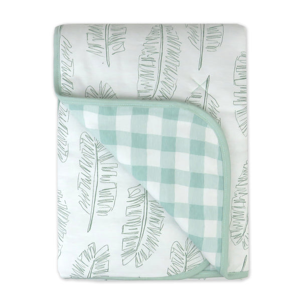 Organic Cotton Hand-Quilted Reversible Baby Blanket | Honest Baby Clothing