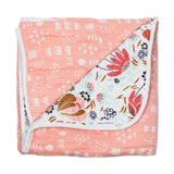 Organic Cotton Hand-Quilted Blanket, Flower Power