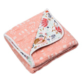 Organic Cotton Hand-Quilted Blanket, Flower Power