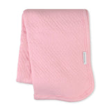 Organic Cotton Matelassé Receiving Blanket, Pink