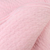 Organic Cotton Matelassé Receiving Blanket, Pink