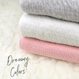 Organic Cotton Matelassé Receiving Blanket, Pink