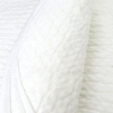 Organic Cotton Matelassé Receiving Blanket, White