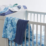 2-Pack Organic Cotton Fitted Crib Sheets, Watercolor World