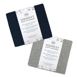 2-Pack Organic Cotton Bassinet Sheets, Dark Navy