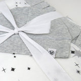 2-Piece Knit Stroller Blanket and Baby Hat, Twinkle Star Gray