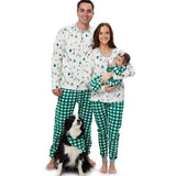 Organic Cotton Holiday Matching Family Pajamas, Painted Buffalo Emerald