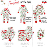 Organic Cotton Holiday Matching Family Pajamas, Have a Ball