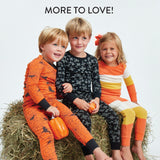 Organic Cotton Holiday Matching Family Pajamas, Candy Corn Bold Stripe