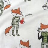 Organic Cotton Holiday Matching Family Pajamas, Foxy Green