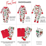 Organic Cotton Holiday Matching Family Pajamas, Snow Shakes