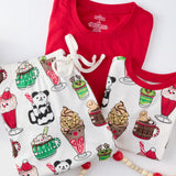 Organic Cotton Holiday Matching Family Pajamas, Snow Shakes