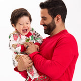 Organic Cotton Holiday Matching Family Pajamas, Snow Shakes