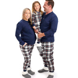 Organic Cotton Holiday Matching Family Pajamas, Red Tartan