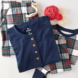 Organic Cotton Holiday Matching Family Pajamas, Red Tartan