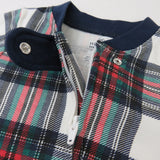 Organic Cotton Holiday Matching Family Pajamas, Red Tartan