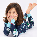 Organic Cotton Holiday Matching Family Pajamas,  Snow Boardin