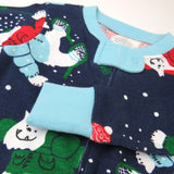 Organic Cotton Holiday Matching Family Pajamas,  Snow Boardin