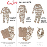 Organic Cotton Holiday Matching Family Pajamas, Sandy Pines