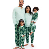 Organic Cotton Holiday Matching Family Pajamas, Ever Green