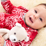 Organic Cotton Holiday Matching Family Pajamas, Berry Red