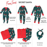 Organic Cotton Holiday Matching Family Pajamas, Secret Santa