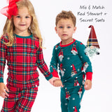 Organic Cotton Holiday Matching Family Pajamas, Secret Santa