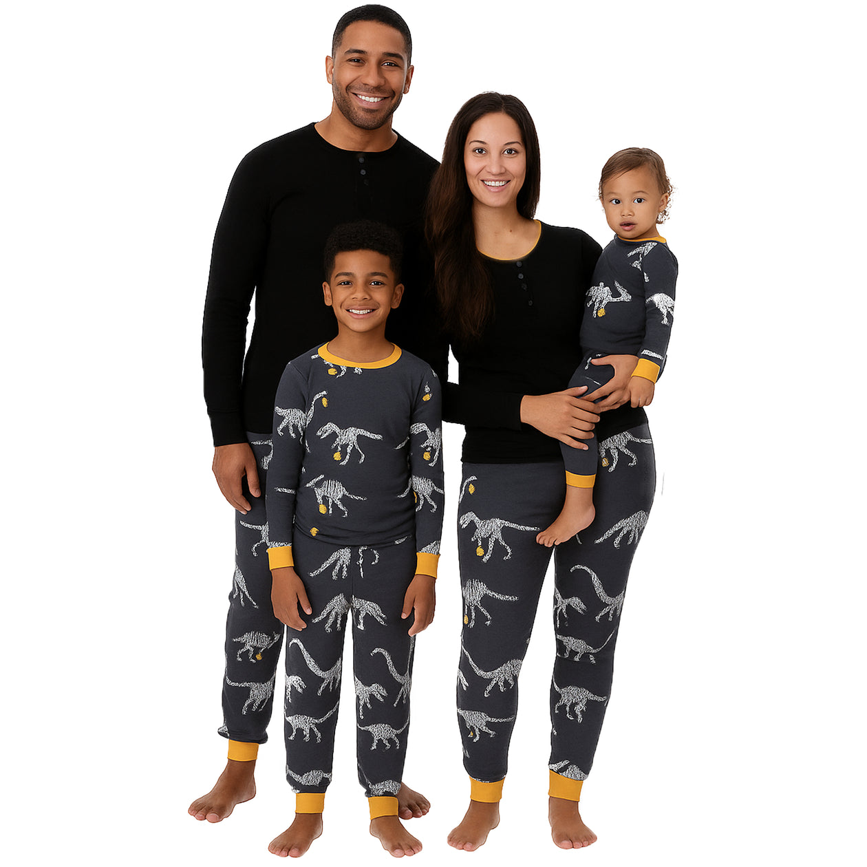 Organic Cotton Holiday Matching Family Pajamas, Dino Ween