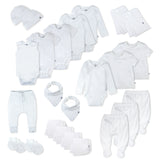 OVER THE TOP 24-Piece Organic Cotton Gift Set, Bright White