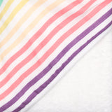 2-Pack Organic Cotton Hooded Towels, Rainbow Stripe