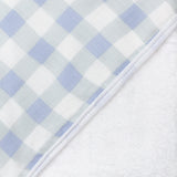 3-Piece Organic Cotton Hooded Towel Set, Blue Painted Buffalo Check