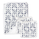 3-Piece Organic Cotton Hooded Towel Set, Compass