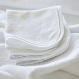 5-Pack Organic Cotton Washcloths, Heather Gray