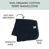 5-Pack Organic Cotton Washcloths, Rainbow Boy