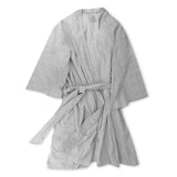 Organic Cotton Loungin' Robe, Light Gray Heather