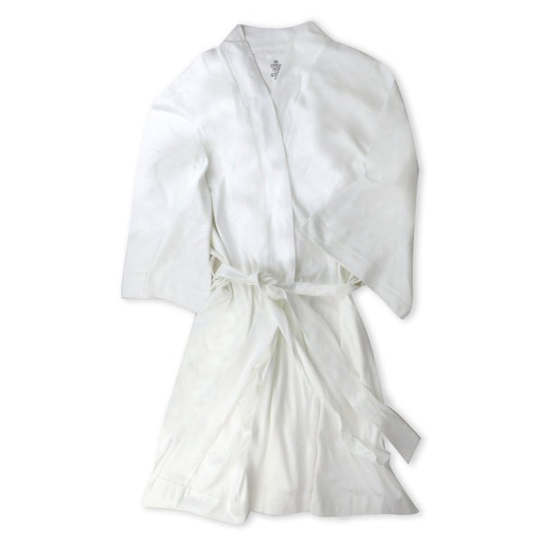 Organic Cotton Loungin' Robe, Bright White
