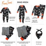 Go to slide 2, Organic Cotton Holiday Matching Family Pajamas, Dino Ween