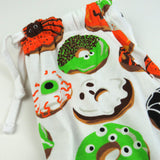 Go to slide 16, Organic Cotton Holiday Matching Family Pajamas, Spoo-oo-keey Donuts Green