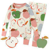 Organic Cotton Fun Foods Pajamas For Babies & Toddlers, Slice O Apple