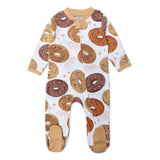 Organic Cotton Fun Foods Pajamas For Babies & Toddlers, Bagel Schmagel