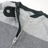 Organic Cotton Celebration Pajamas, Bold Stripe Gray Ombre