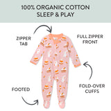 Go to slide 3, Organic Cotton Celebration Pajamas,  Bunnylicious
