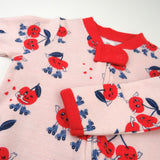 Organic Cotton Celebration Pajamas, Cherry Crush