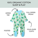 Organic Cotton Fun Foods Pajamas For Babies & Toddlers, Dill Licious Pickle Ball