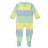 Organic Cotton Celebration Pajamas, Easter Stripe Blue