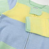 Organic Cotton Celebration Pajamas, Easter Stripe Blue
