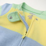 Organic Cotton Celebration Pajamas, Easter Stripe Blue