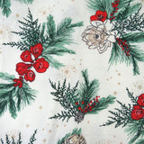 Organic Cotton Holiday Sleep & Play, Holiday Pine Floral